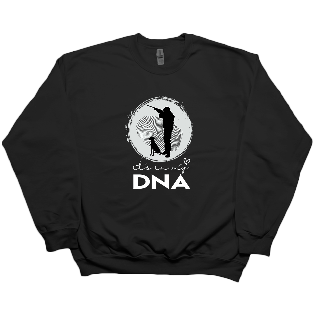 Hunting DNA Adult Crew Neck Sweatshirt - Muddy Boots Clothing - Crew Neck Sweatshirt