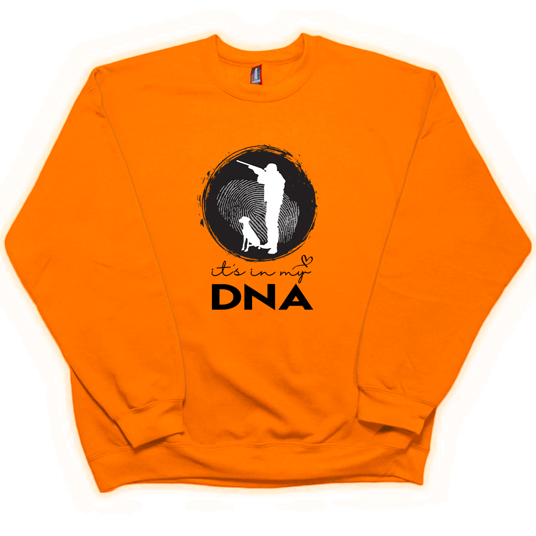Hunting DNA Adult Crew Neck Sweatshirt - Muddy Boots Clothing - Crew Neck Sweatshirt