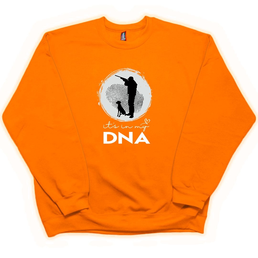 Hunting DNA Adult Crew Neck Sweatshirt - Muddy Boots Clothing - Crew Neck Sweatshirt