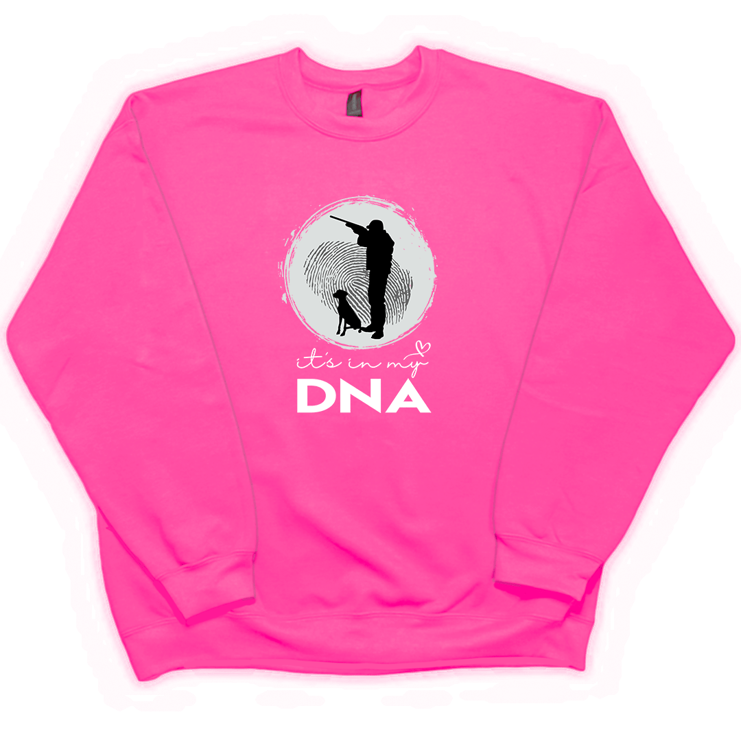 Hunting DNA Adult Crew Neck Sweatshirt - Muddy Boots Clothing - Crew Neck Sweatshirt