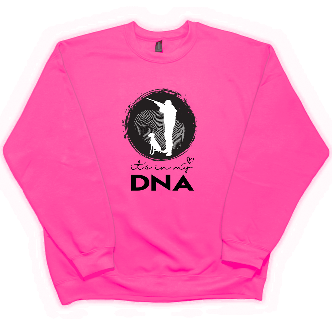 Hunting DNA Adult Crew Neck Sweatshirt - Muddy Boots Clothing - Crew Neck Sweatshirt