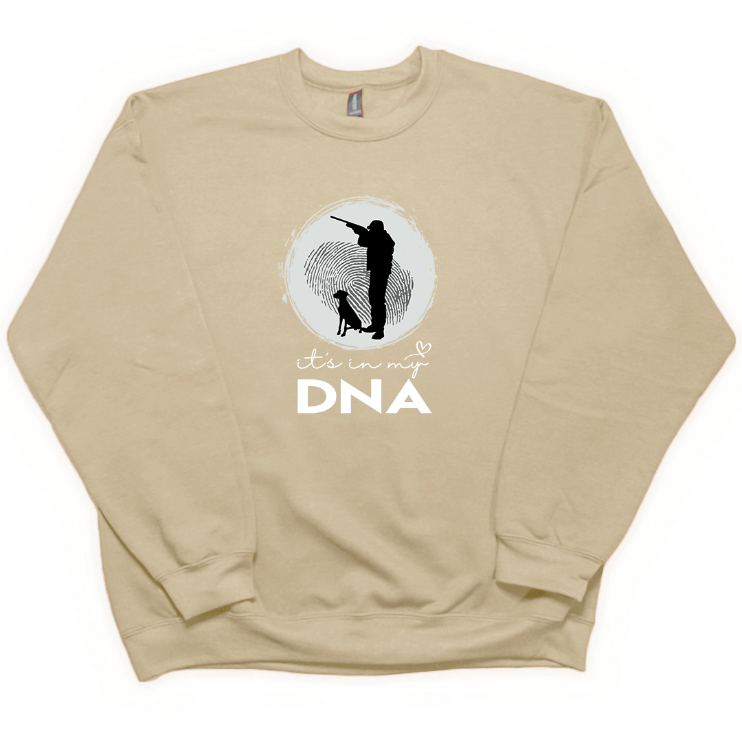 Hunting DNA Adult Crew Neck Sweatshirt - Muddy Boots Clothing - Crew Neck Sweatshirt