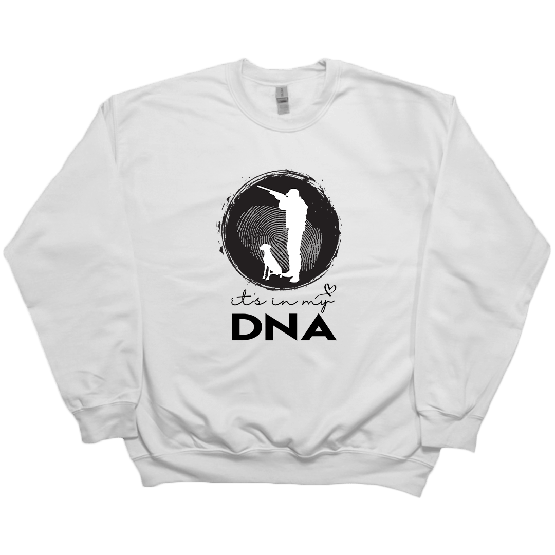 Hunting DNA Adult Crew Neck Sweatshirt - Muddy Boots Clothing - Crew Neck Sweatshirt