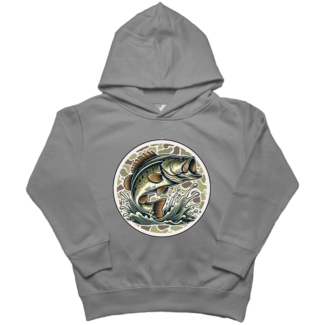 Jumping Bass Kids Hoodie - Muddy Boots Clothing - Hoodie