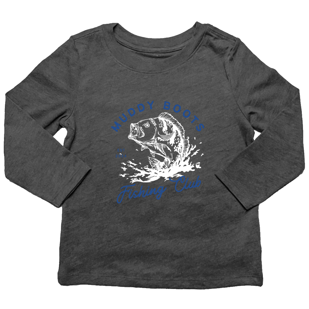 MB Fishing Club Kids Long Sleeve Tee - Muddy Boots Clothing - Long Sleeve Tee