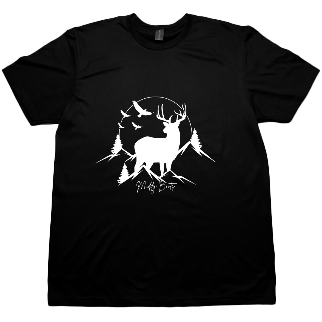 Mountain Deer Adult Tee - Muddy Boots Clothing - T-Shirt