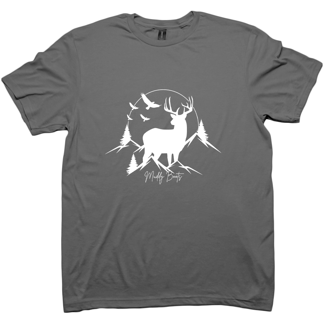 Mountain Deer Adult Tee - Muddy Boots Clothing - T-Shirt