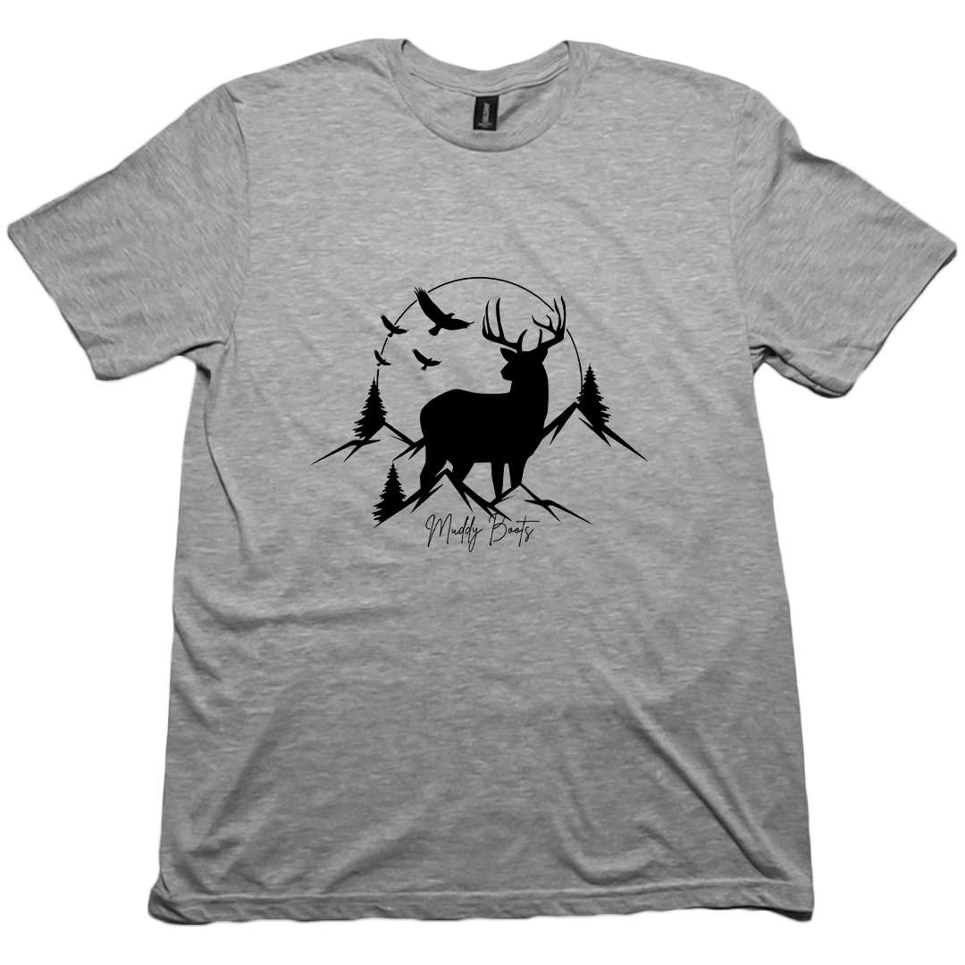 Mountain Deer Adult Tee - Muddy Boots Clothing - T-Shirt