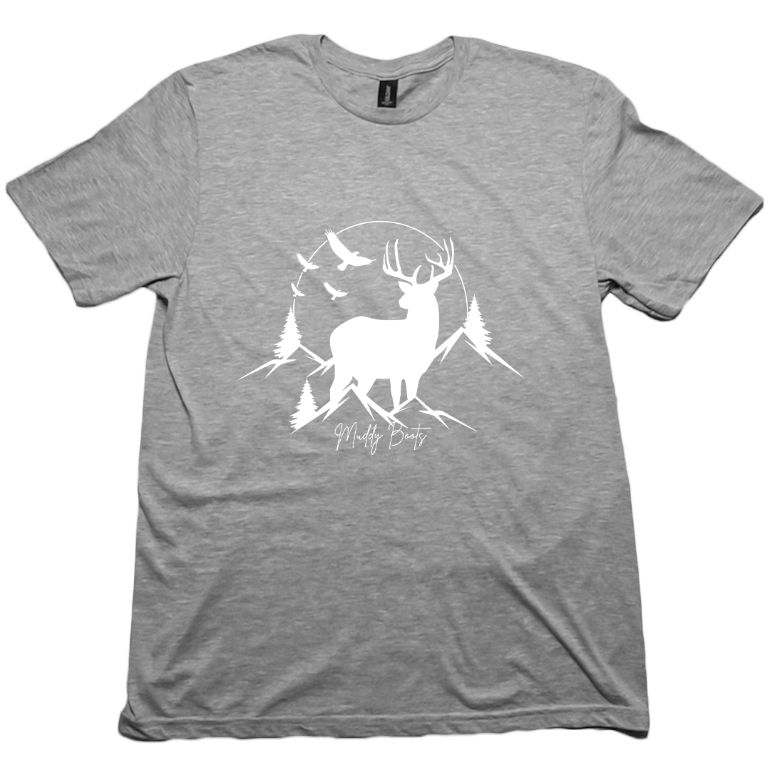 Mountain Deer Adult Tee - Muddy Boots Clothing - T-Shirt