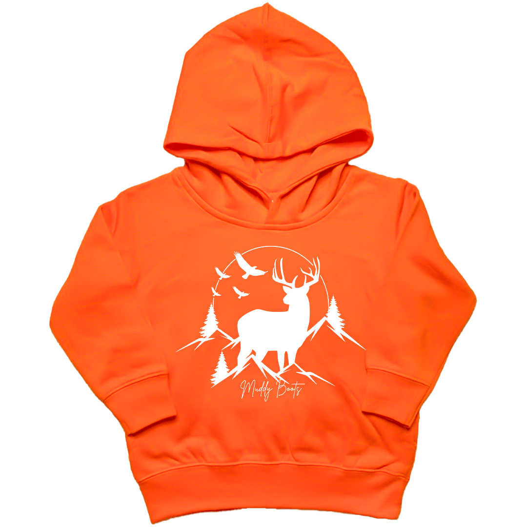 Mountain Deer Kids Hoodie - Muddy Boots Clothing - Hoodie