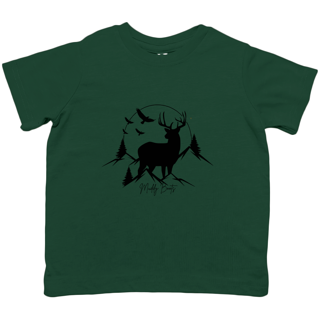 Mountain Deer Toddler Tee - Muddy Boots Clothing - T-Shirt