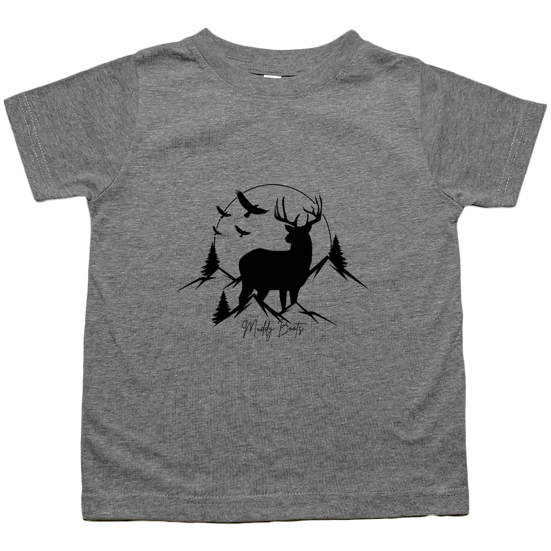 Mountain Deer Toddler Tee - Muddy Boots Clothing - T-Shirt