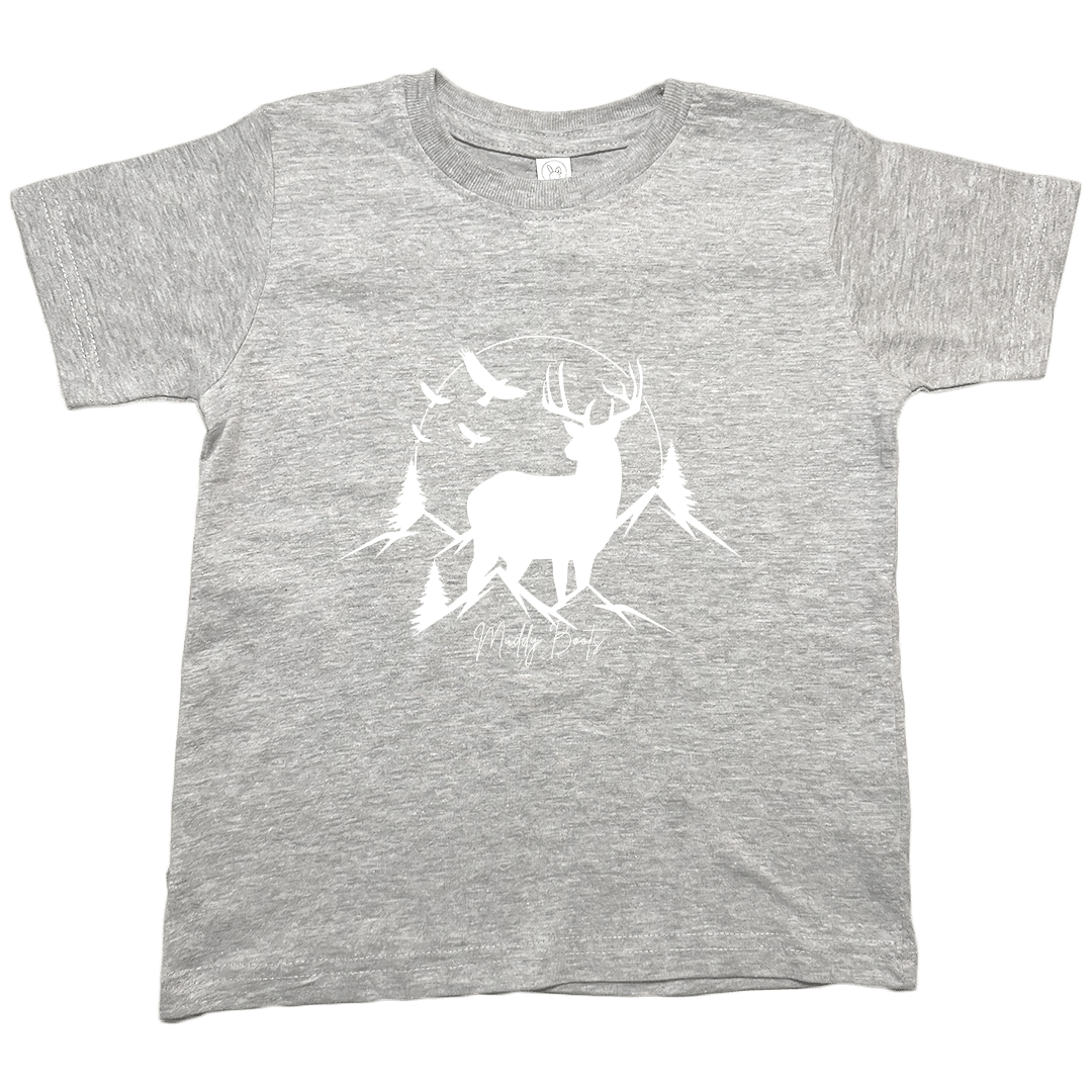 Mountain Deer Toddler Tee - Muddy Boots Clothing - T-Shirt