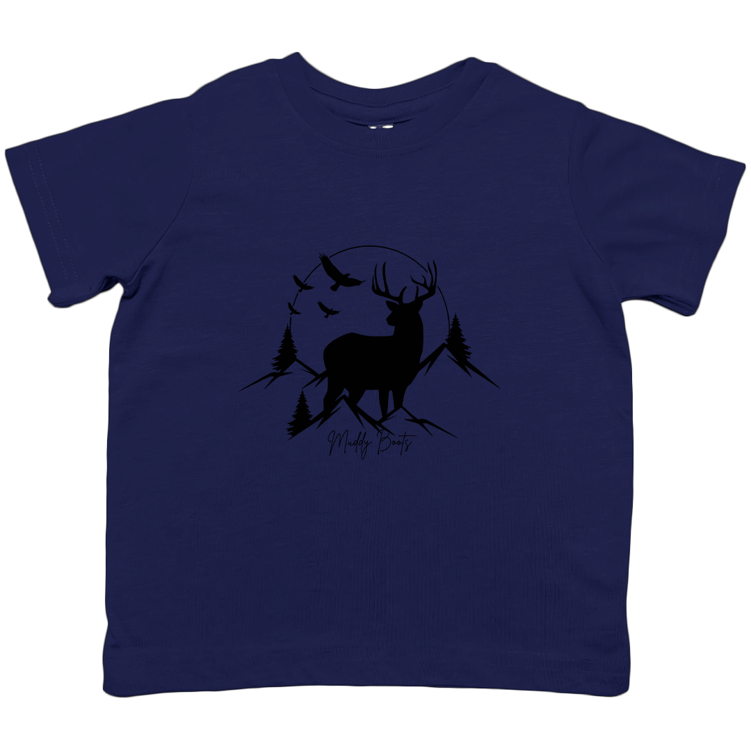 Mountain Deer Toddler Tee - Muddy Boots Clothing - T-Shirt