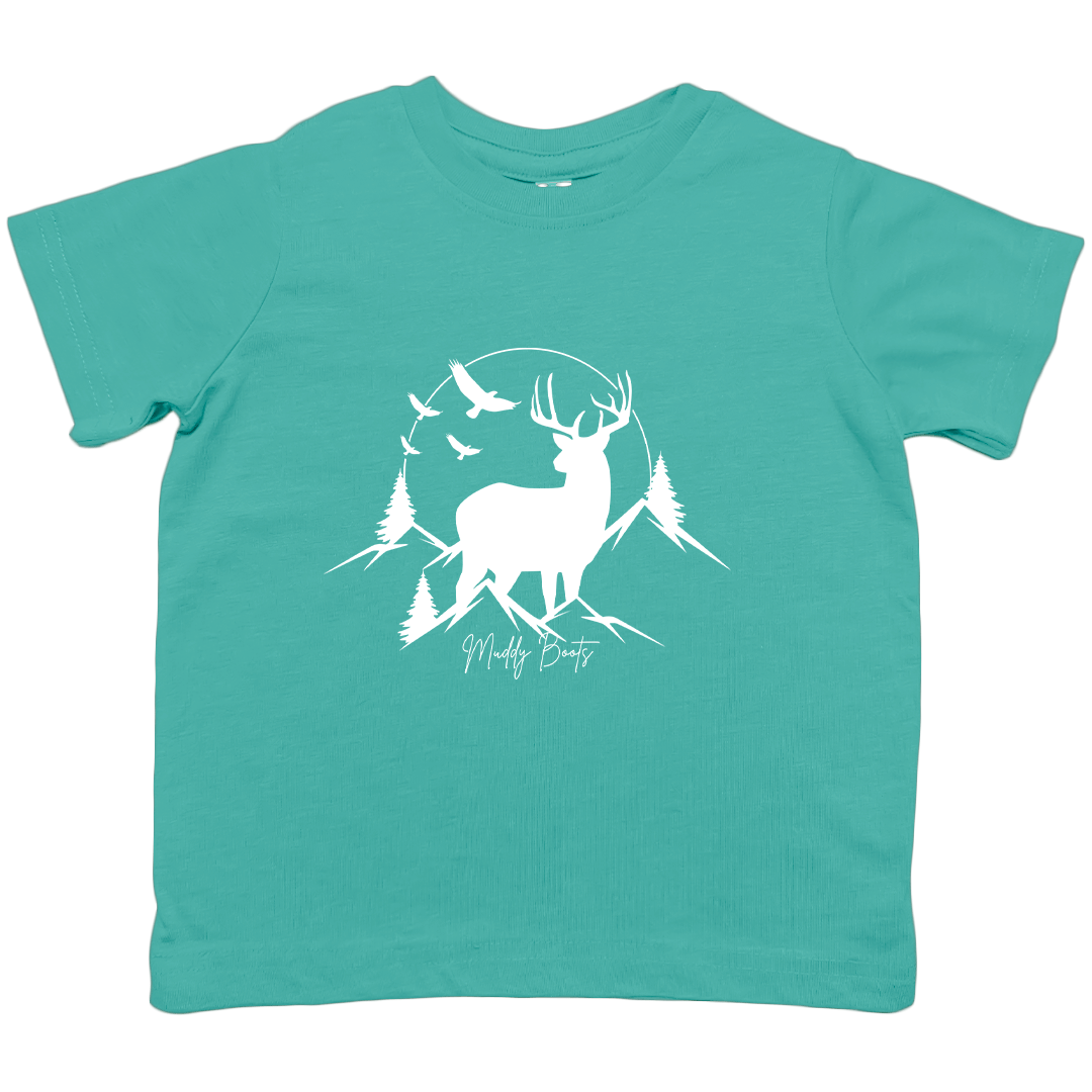 Mountain Deer Toddler Tee - Muddy Boots Clothing - T-Shirt