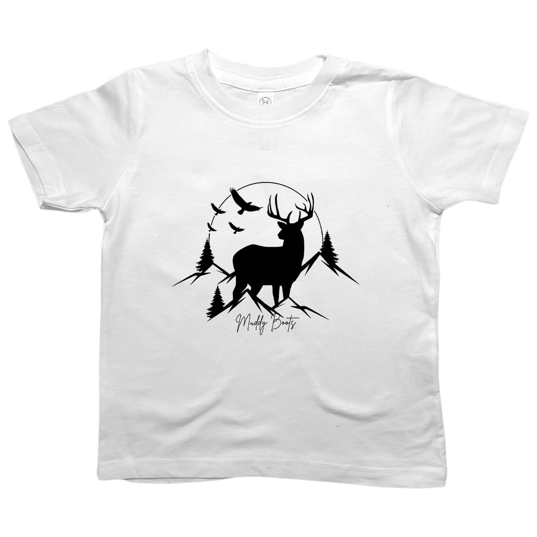 Mountain Deer Toddler Tee - Muddy Boots Clothing - T-Shirt