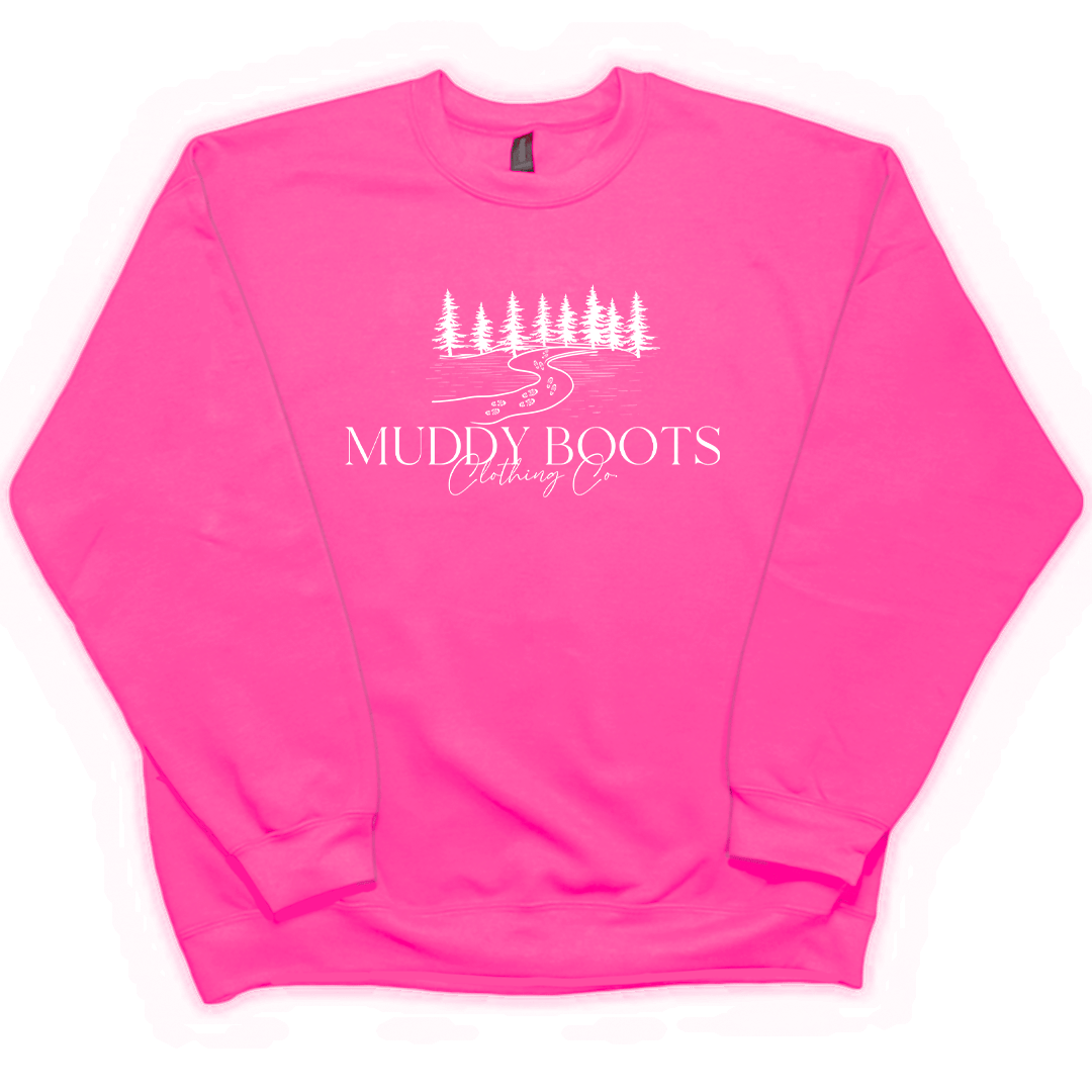 Muddy Boots Adult Crew Neck Sweatshirt - Muddy Boots Clothing - Crew Neck Sweatshirt
