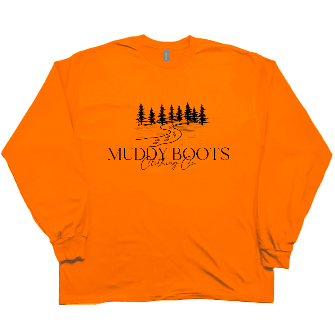 Muddy Boots Adult Long Sleeve Tee - Muddy Boots Clothing - Long Sleeve Tee