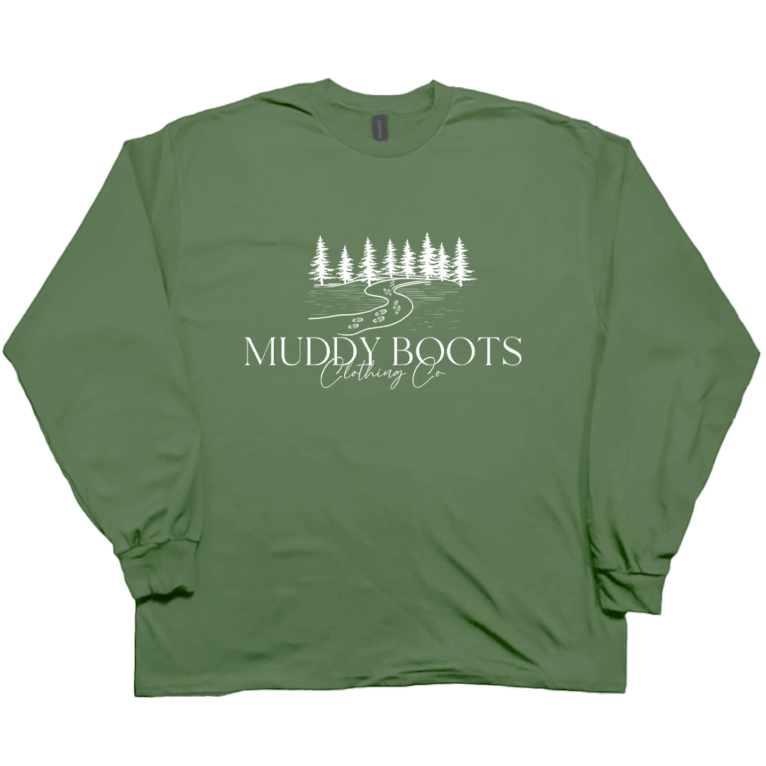Muddy Boots Adult Long Sleeve Tee - Muddy Boots Clothing - Long Sleeve Tee