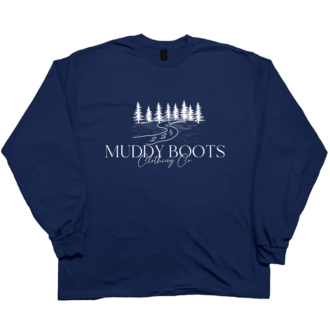 Muddy Boots Adult Long Sleeve Tee - Muddy Boots Clothing - Long Sleeve Tee