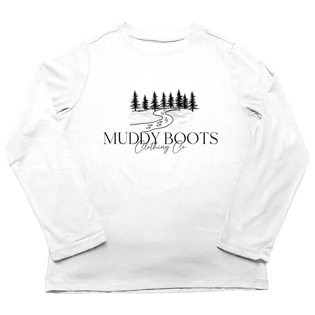 Muddy Boots Adult Long Sleeve Tee - Muddy Boots Clothing - Long Sleeve Tee