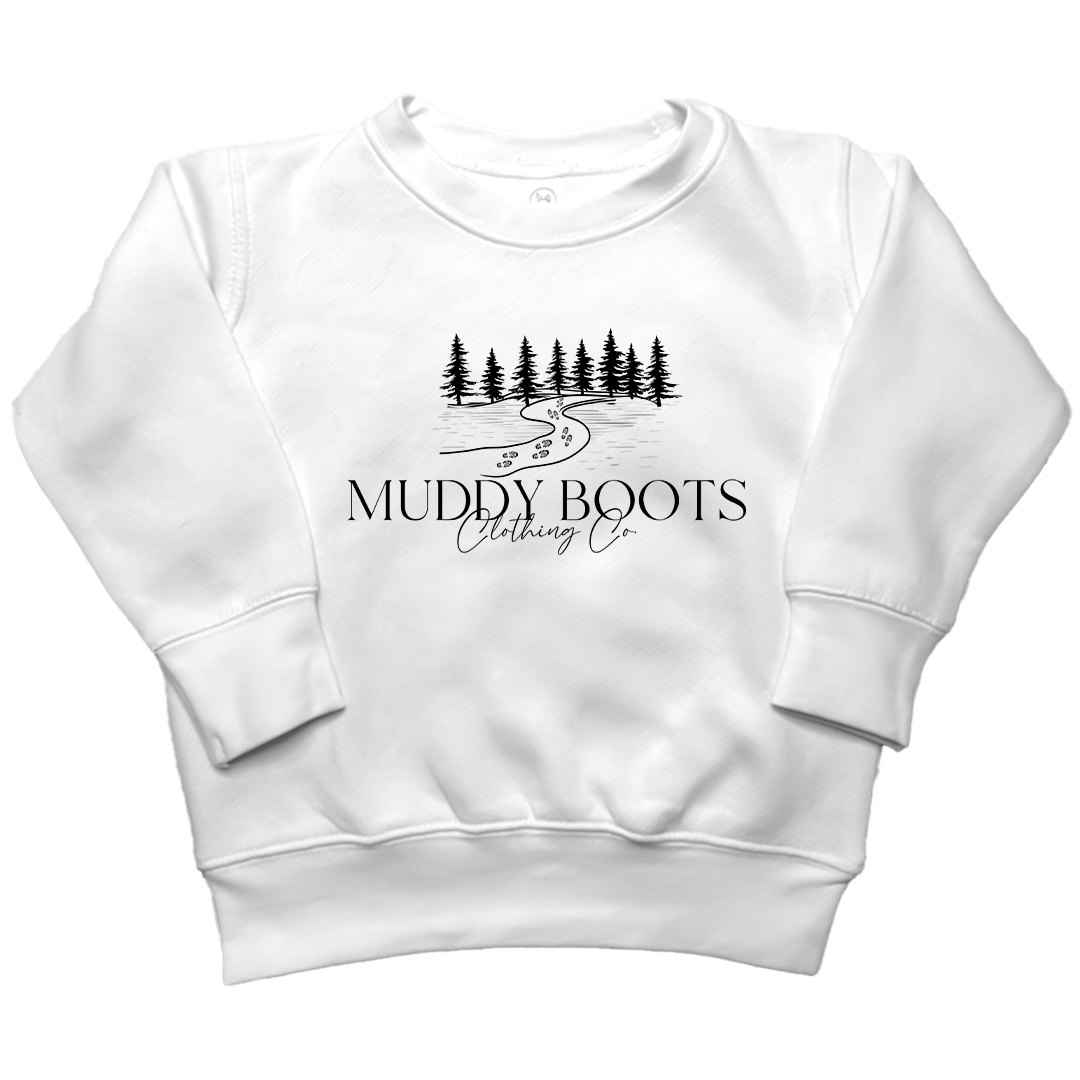 Muddy Boots Kids Crew Neck Sweatshirt - Muddy Boots Clothing - Crew Neck Sweatshirt
