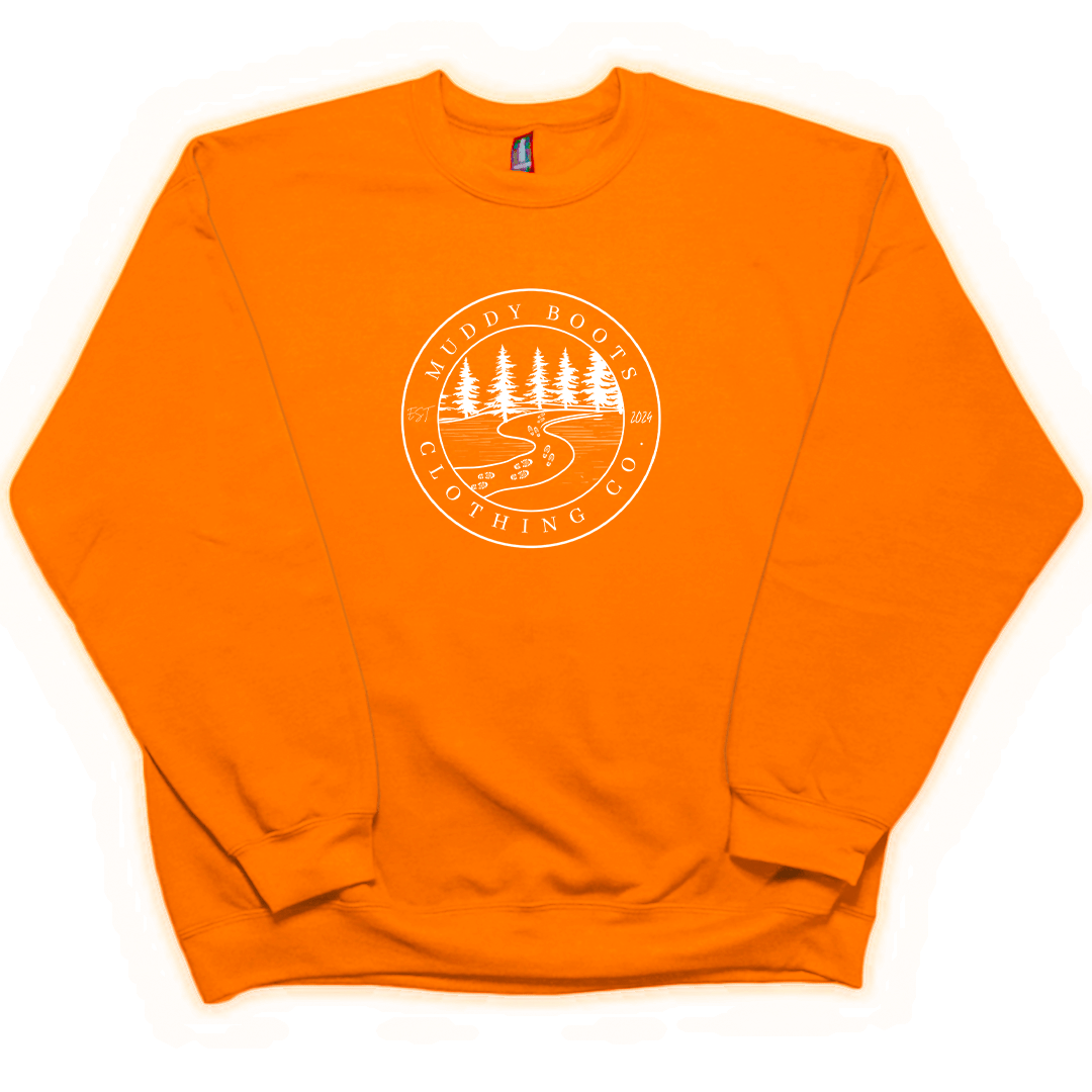 Muddy Trails Adult Crew Neck Sweatshirt - Muddy Boots Clothing - Crew Neck Sweatshirt