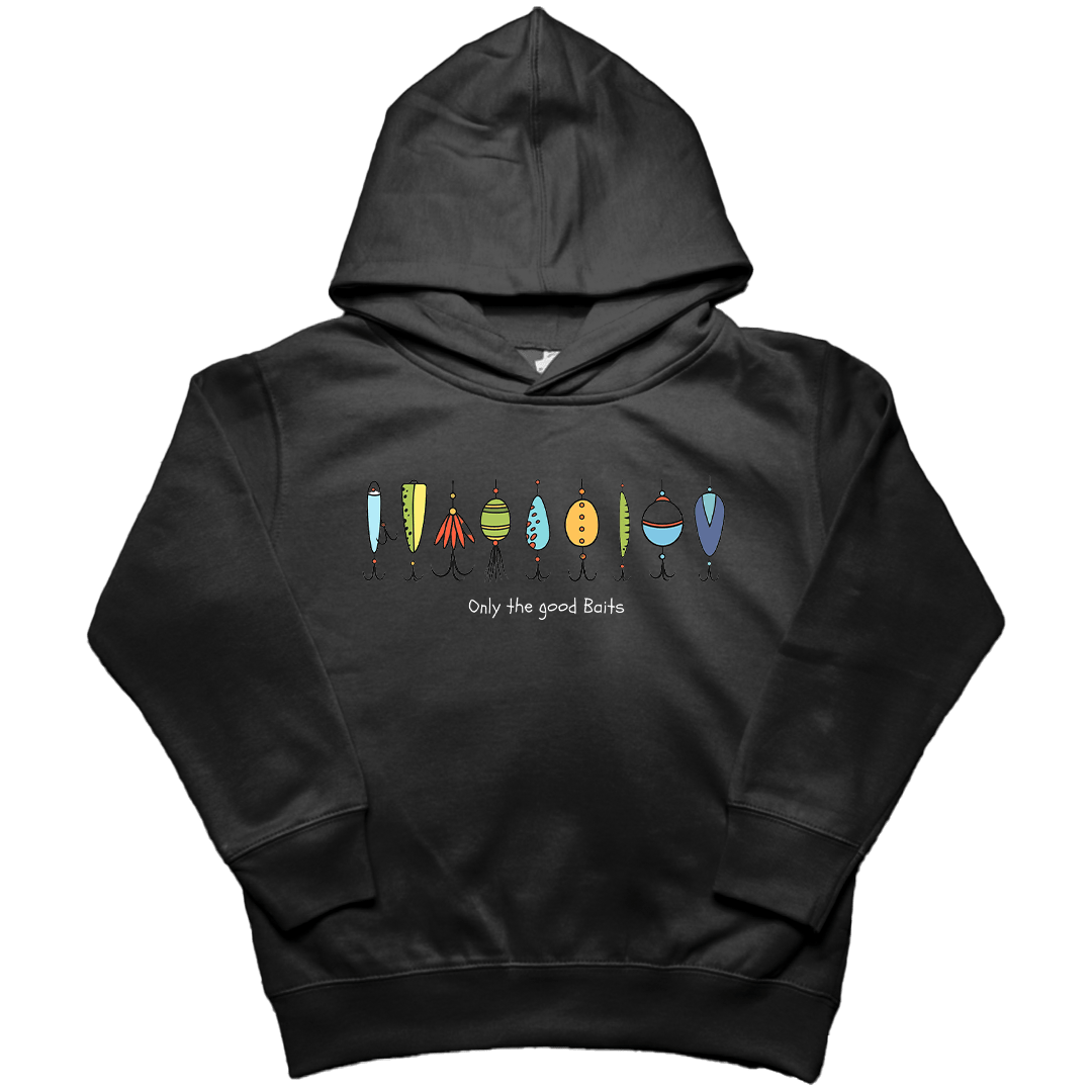 Only the Good Baits Toddler Hoodie - Muddy Boots Clothing - Hoodie