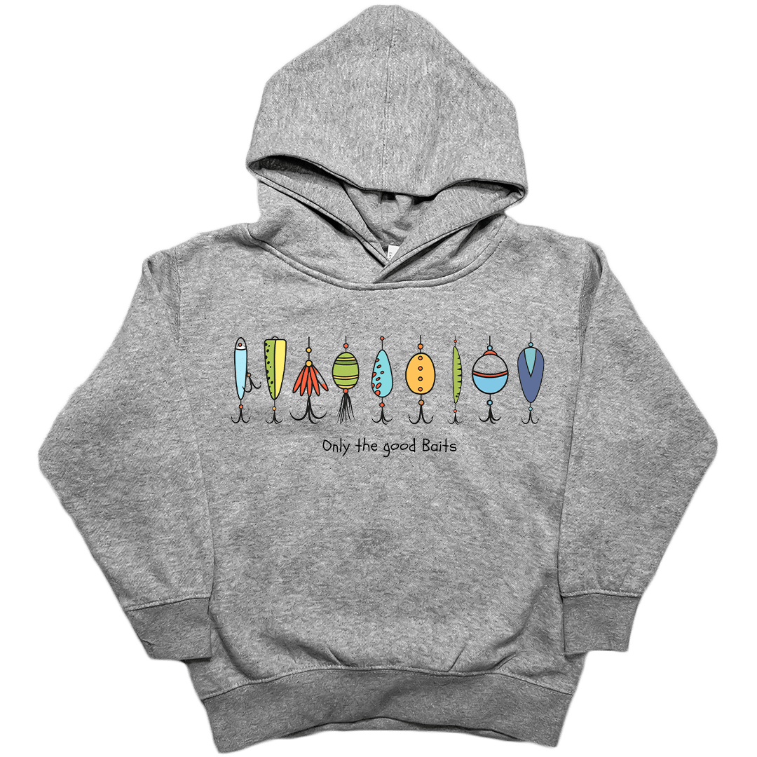 Only the Good Baits Toddler Hoodie - Muddy Boots Clothing - Hoodie