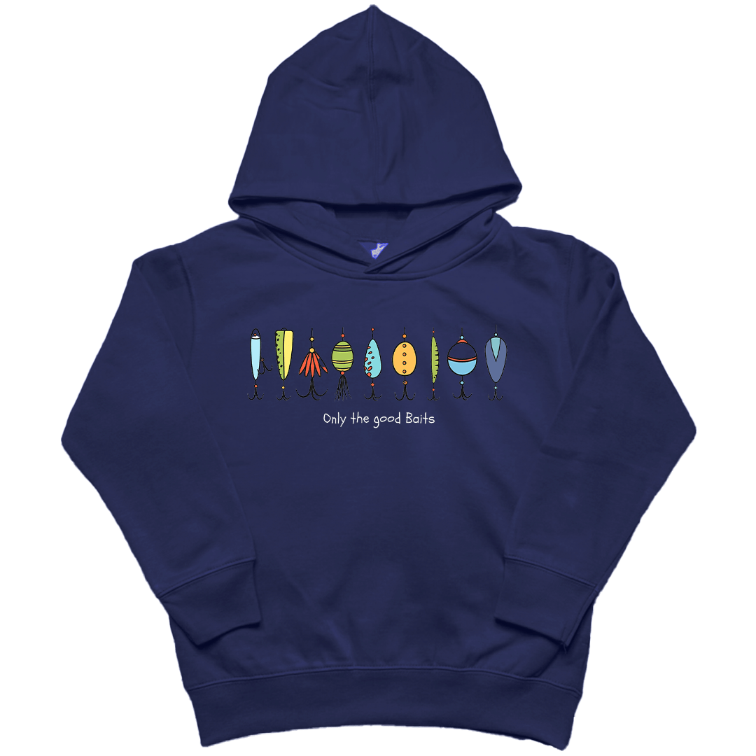 Only the Good Baits Toddler Hoodie - Muddy Boots Clothing - Hoodie