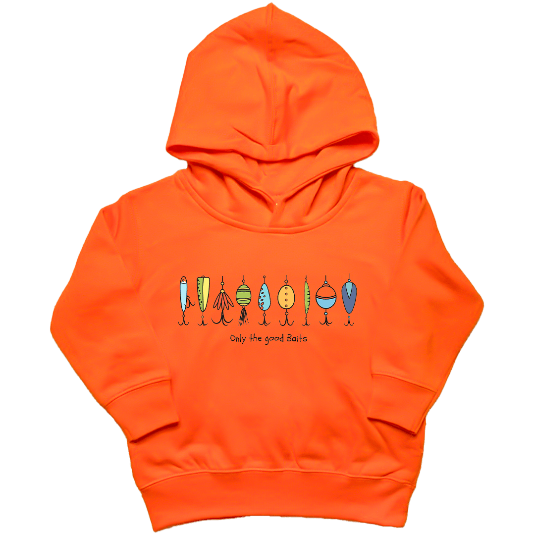 Only the Good Baits Toddler Hoodie - Muddy Boots Clothing - Hoodie