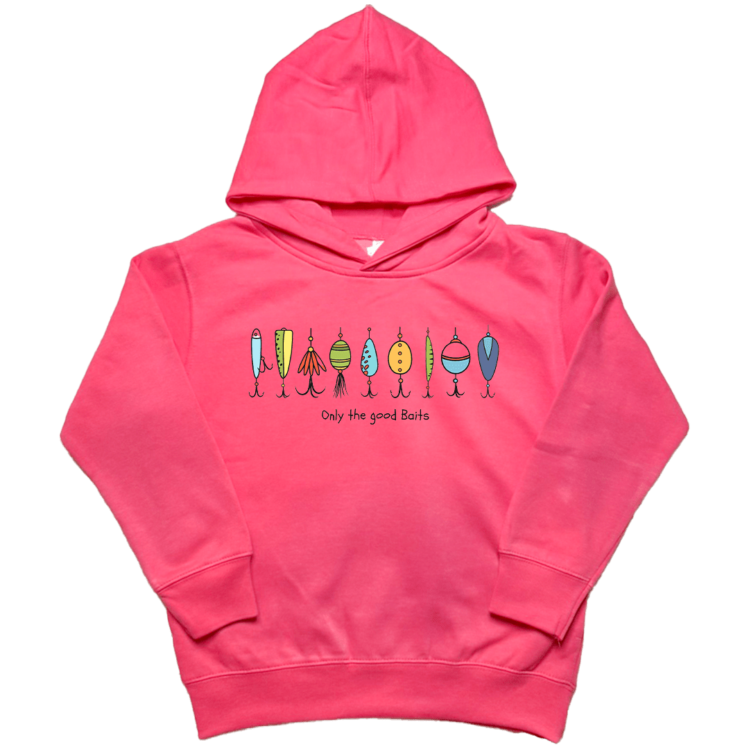 Only the Good Baits Toddler Hoodie - Muddy Boots Clothing - Hoodie