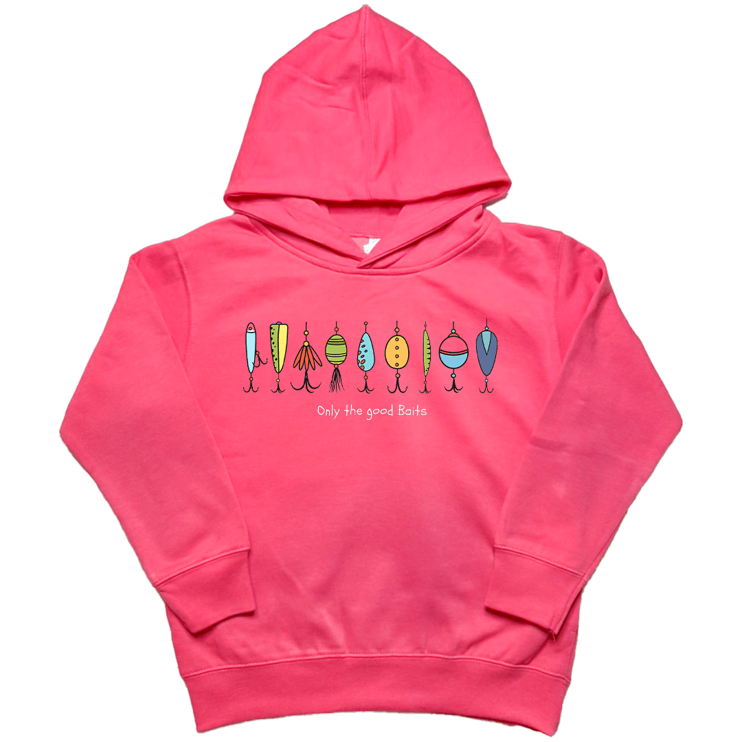 Only the Good Baits Toddler Hoodie - Muddy Boots Clothing - Hoodie