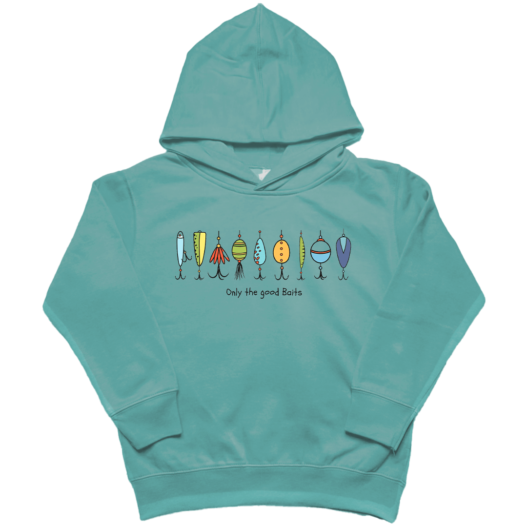 Only the Good Baits Toddler Hoodie - Muddy Boots Clothing - Hoodie