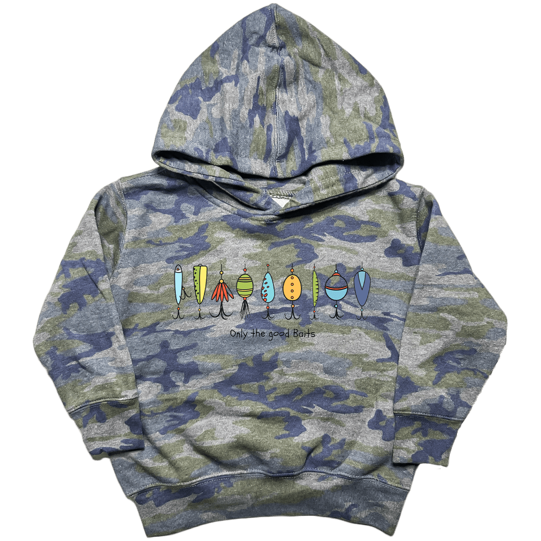 Only the Good Baits Toddler Hoodie - Muddy Boots Clothing - Hoodie