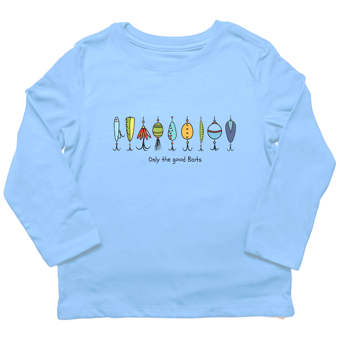 Only The Good Baits Toddler Long Sleeve Tee - Muddy Boots Clothing - Long Sleeve Tee