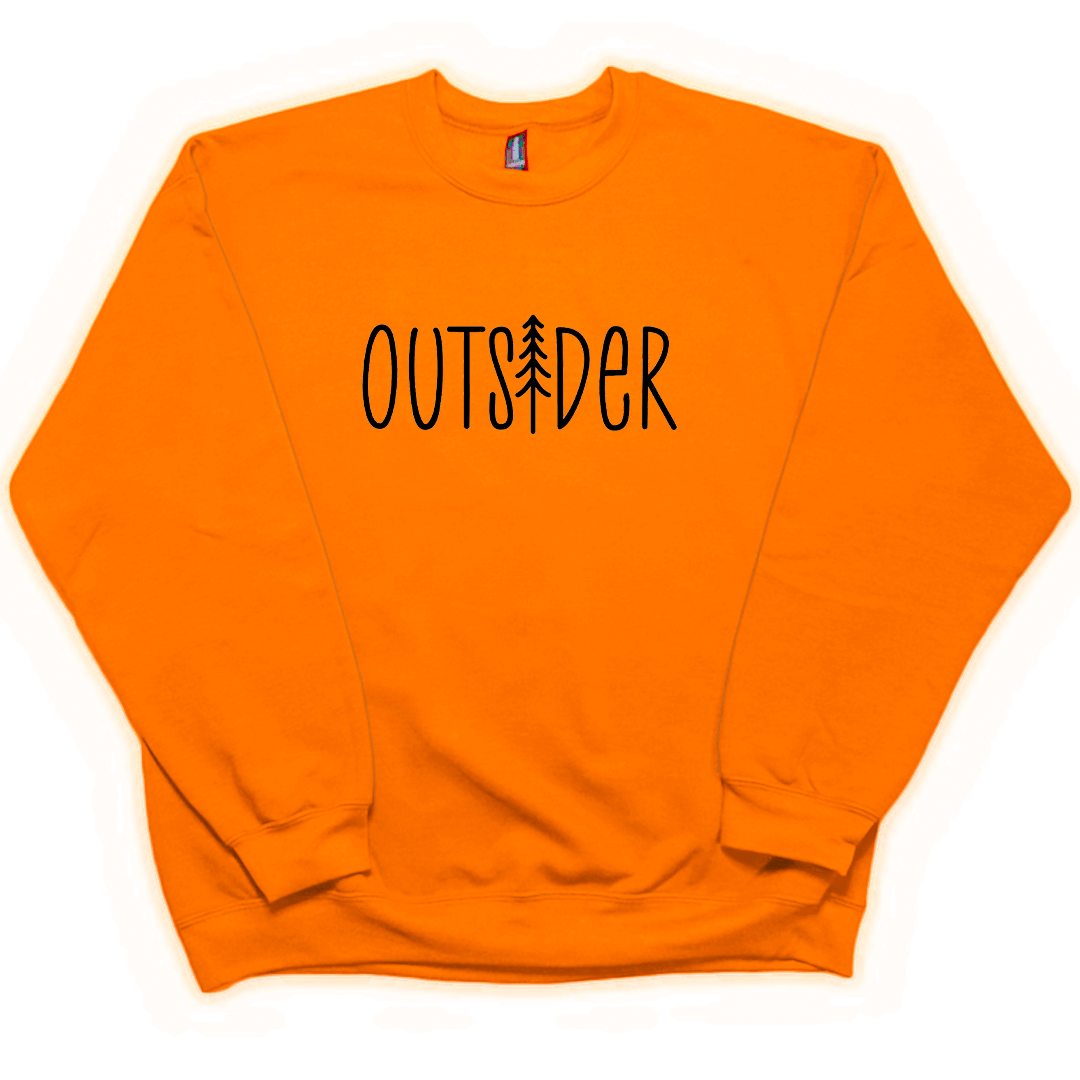 Outsider Adult Crew Neck Sweatshirt - Muddy Boots Clothing - Crew Neck Sweatshirt