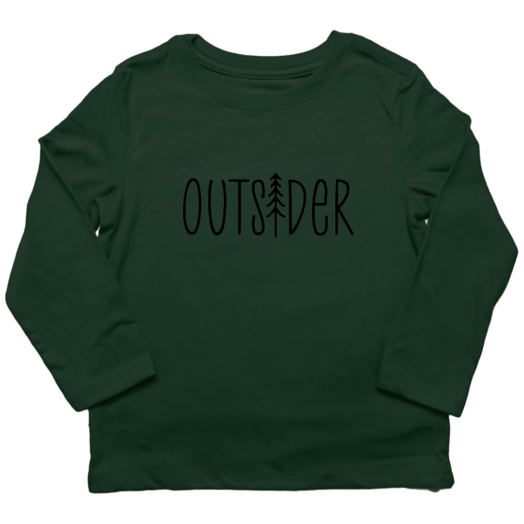 Outsider Kids Long Sleeve Tee - Muddy Boots Clothing - Long Sleeve Tee