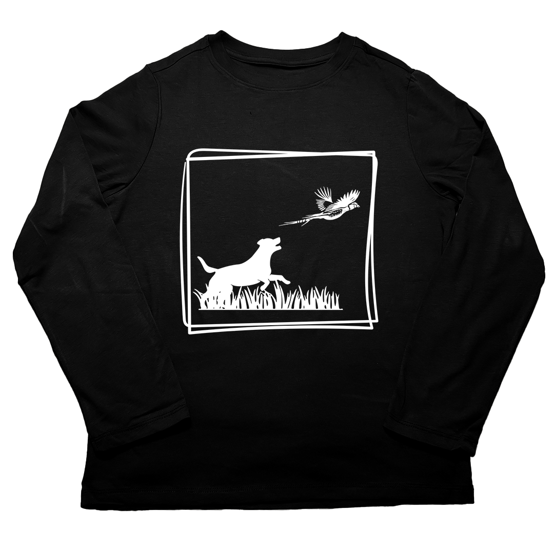 Pheasant Flush Adult Long Sleeve Tee - Muddy Boots Clothing - Long Sleeve Tee