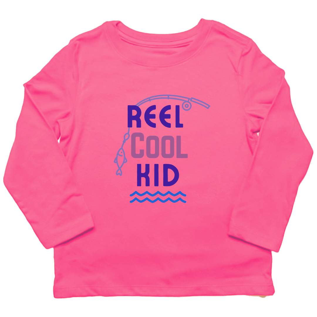 Reel Cool Kids Long Sleeve Tee - Muddy Boots Clothing - Long Sleeve Tee