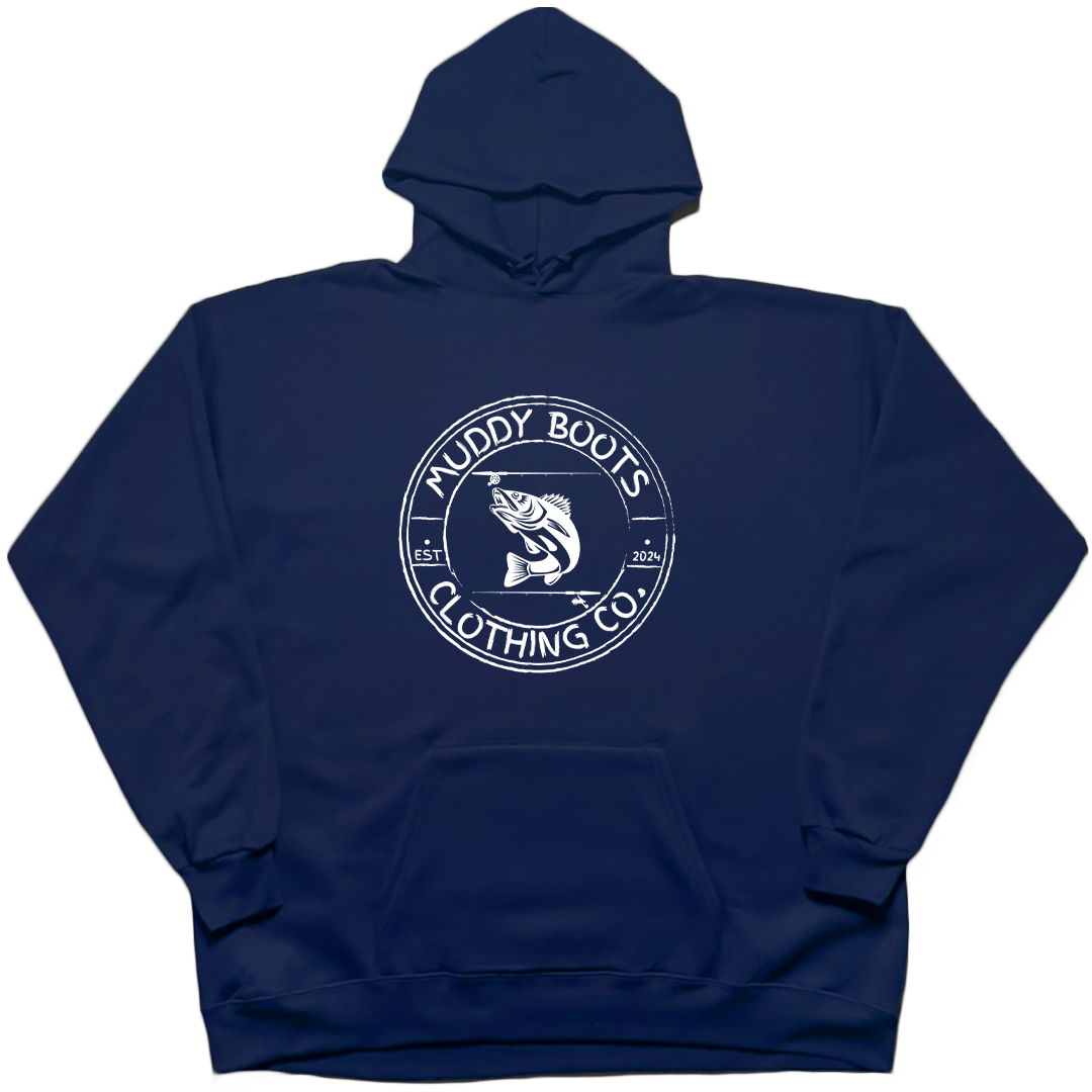 Rod Bending Adult Hoodie - Muddy Boots Clothing - Hoodie