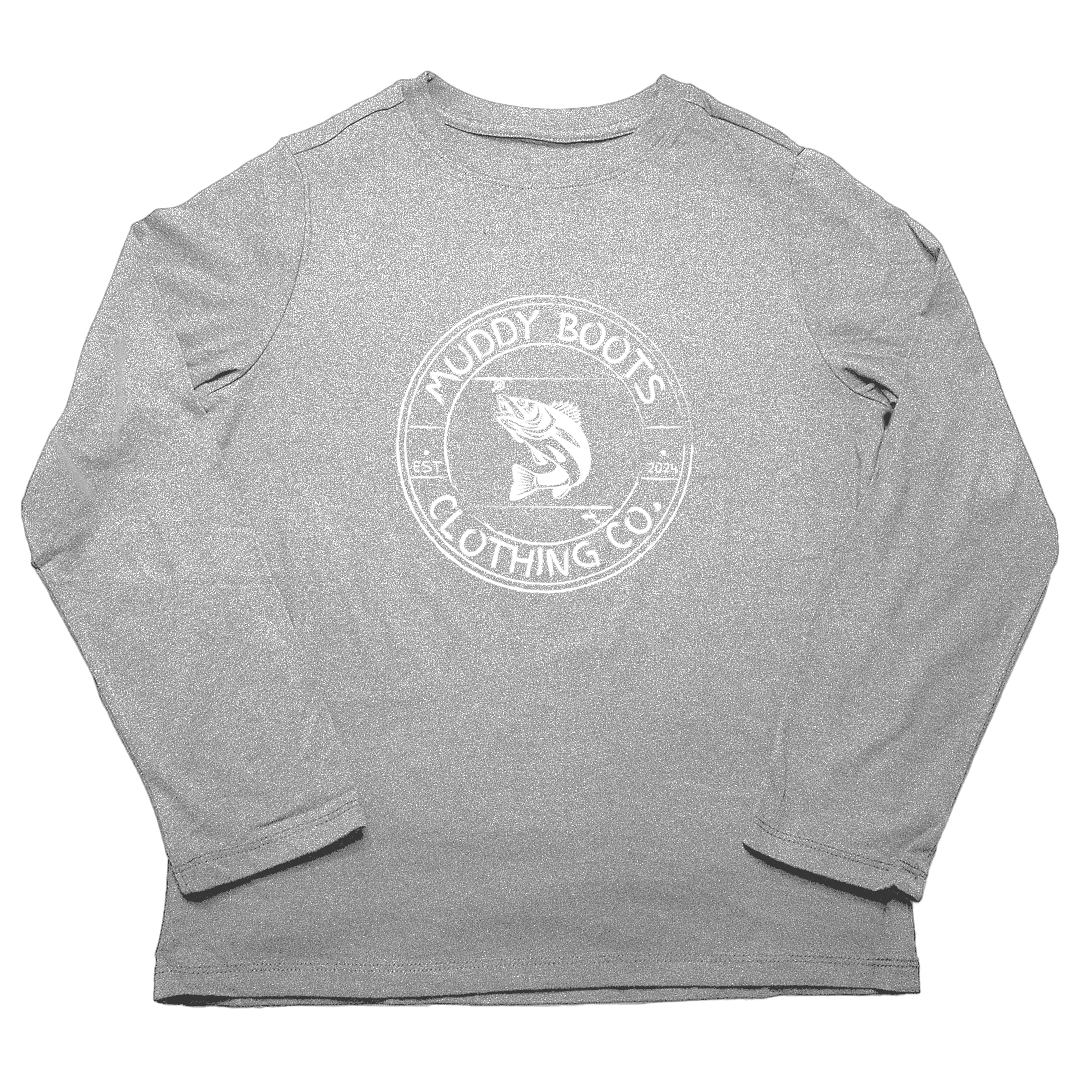Rod Bending Adult Long Sleeve Tee - Muddy Boots Clothing - Long Sleeve Tee