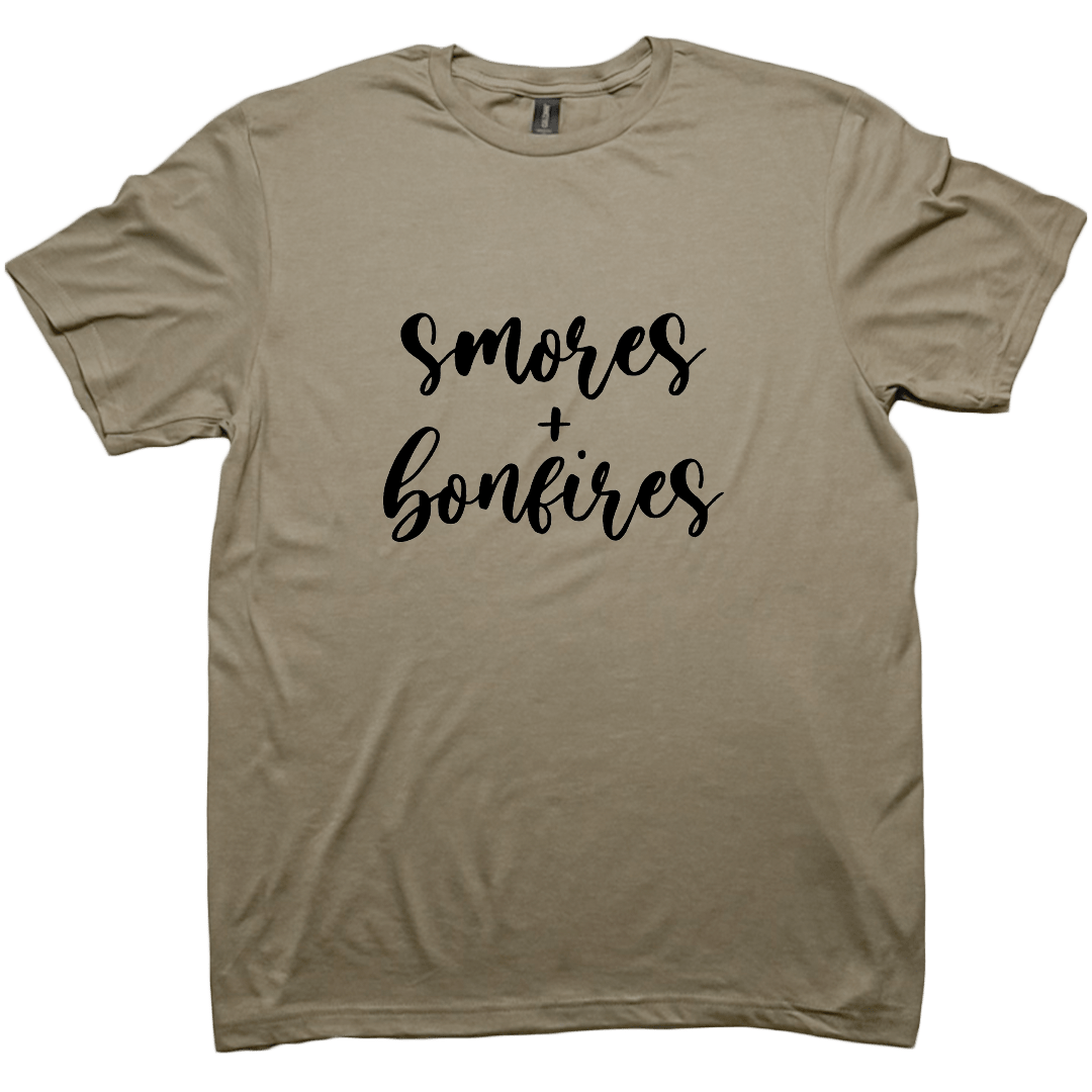 S'mores And Bonfires Adult Tee - Muddy Boots Clothing - T-Shirt