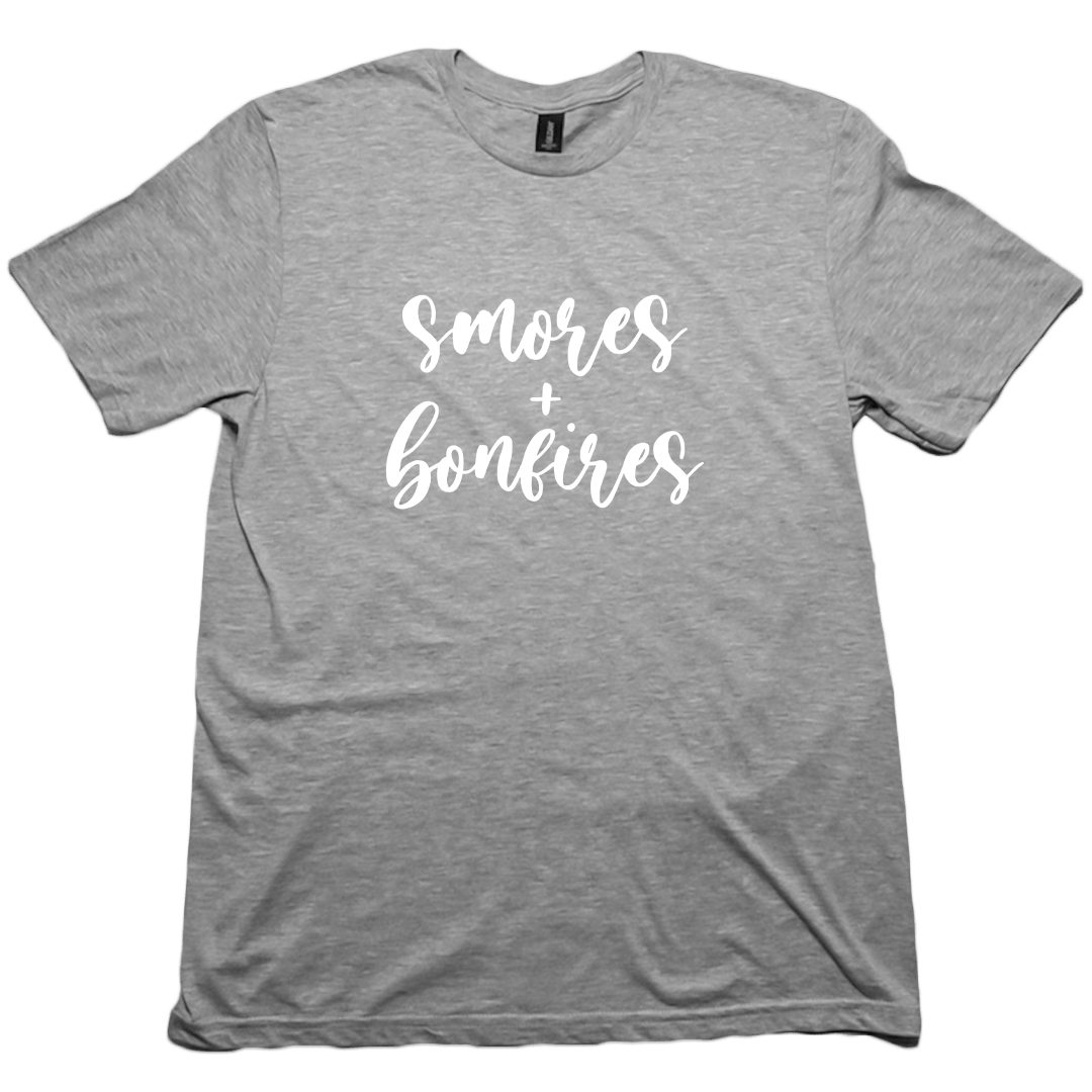 S'mores And Bonfires Adult Tee - Muddy Boots Clothing - T-Shirt