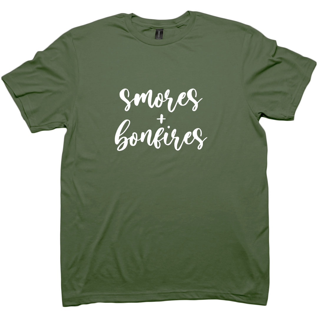 S'mores And Bonfires Adult Tee - Muddy Boots Clothing - T-Shirt