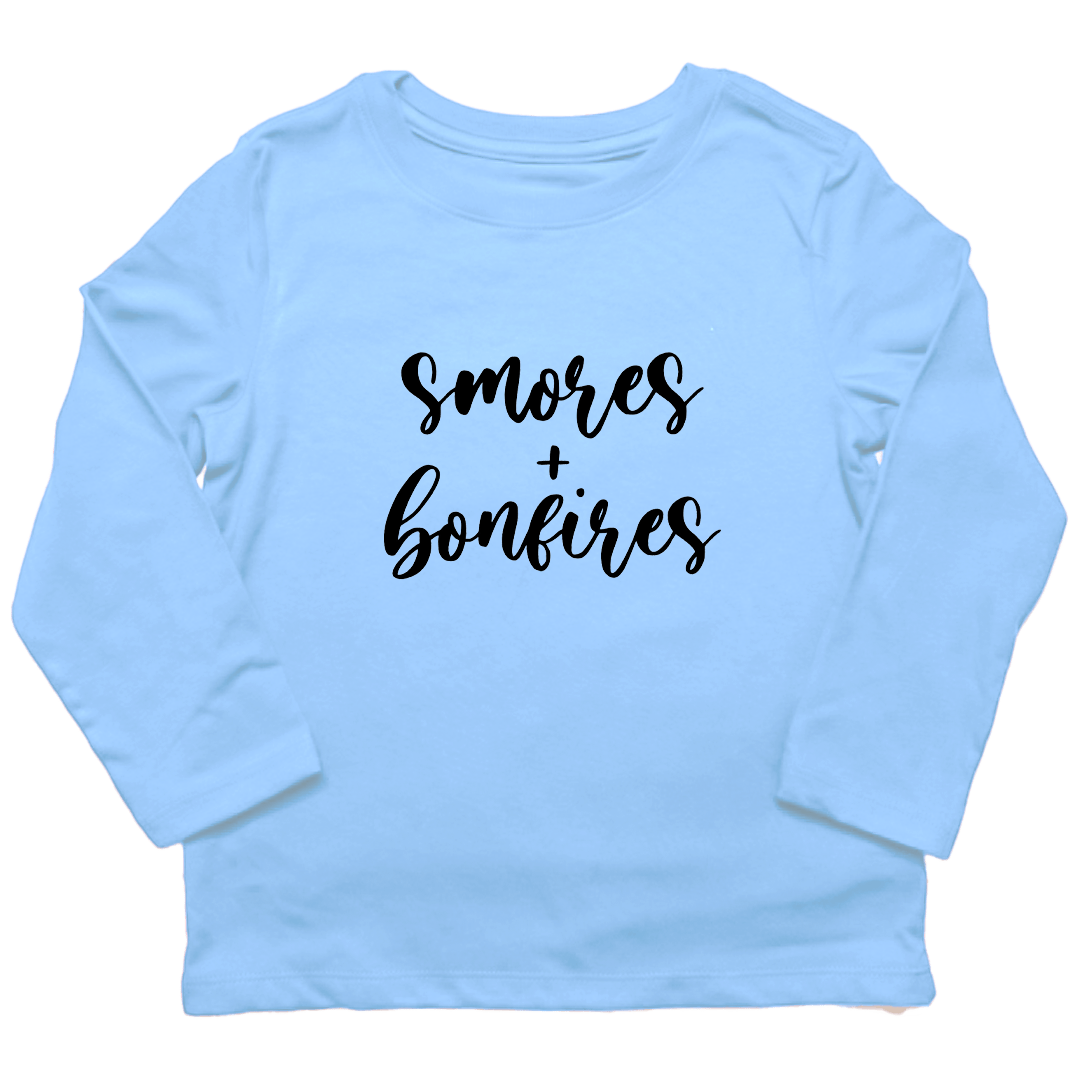 S'mores and Bonfires Toddler Long Sleeve Tee - Muddy Boots Clothing - Long Sleeve Tee