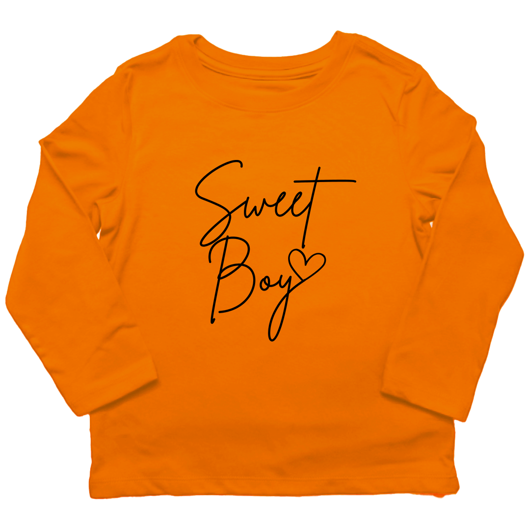 Sweet Boy Toddler Long Sleeve Tee - Muddy Boots Clothing - Long Sleeve Tee