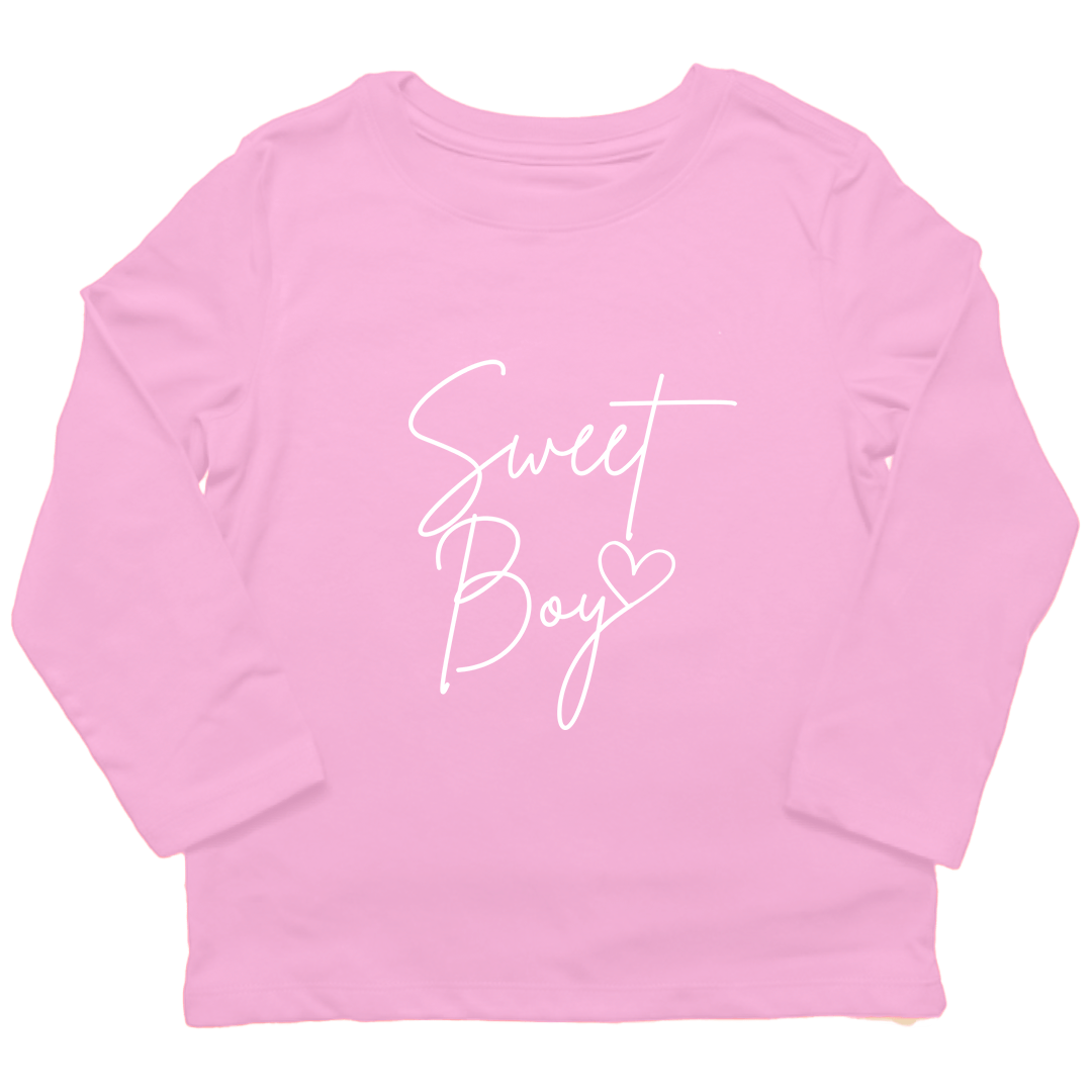 Sweet Boy Toddler Long Sleeve Tee - Muddy Boots Clothing - Long Sleeve Tee