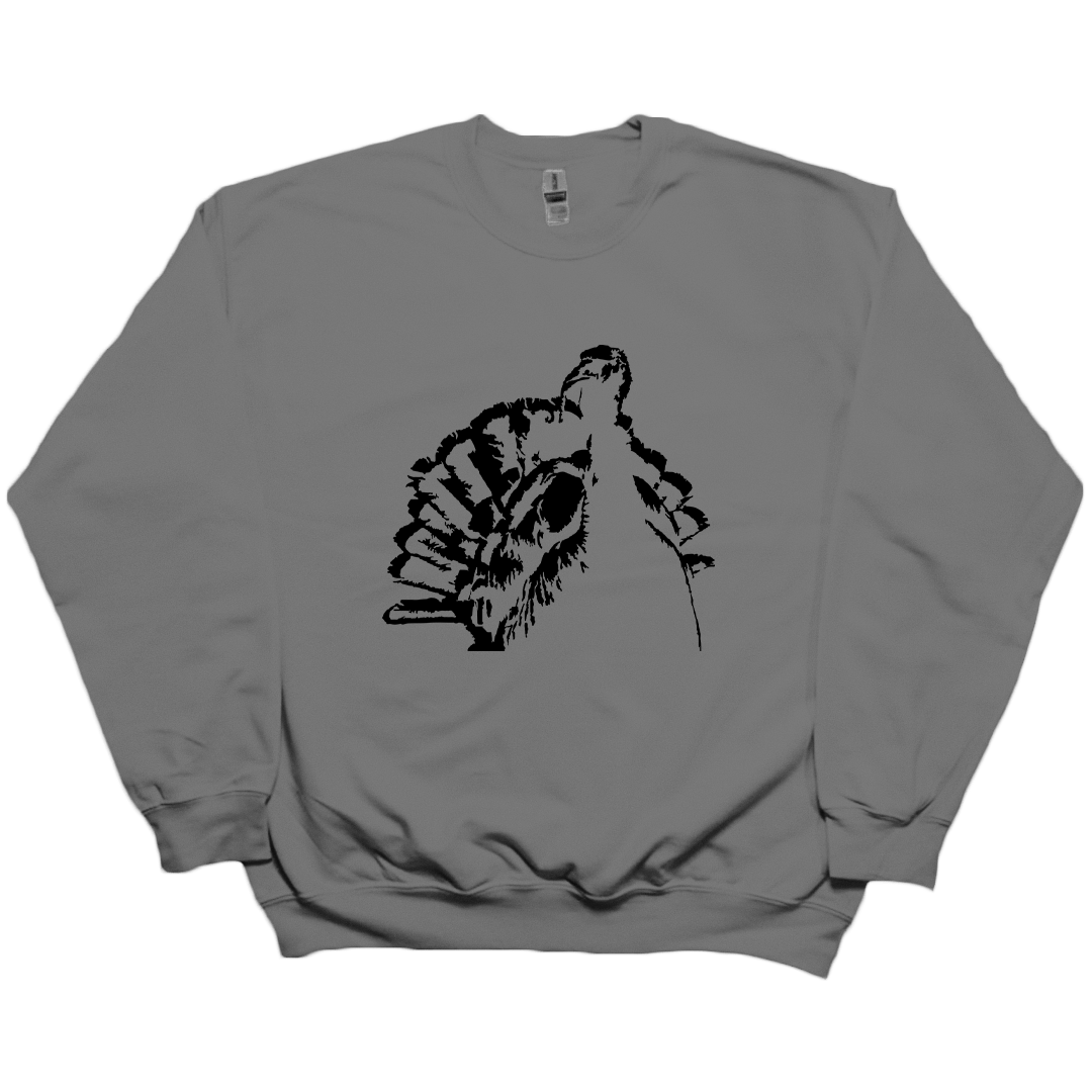 Turkey Contour Adult Crew Neck Sweatshirt - Muddy Boots Clothing - Crew Neck Sweatshirt