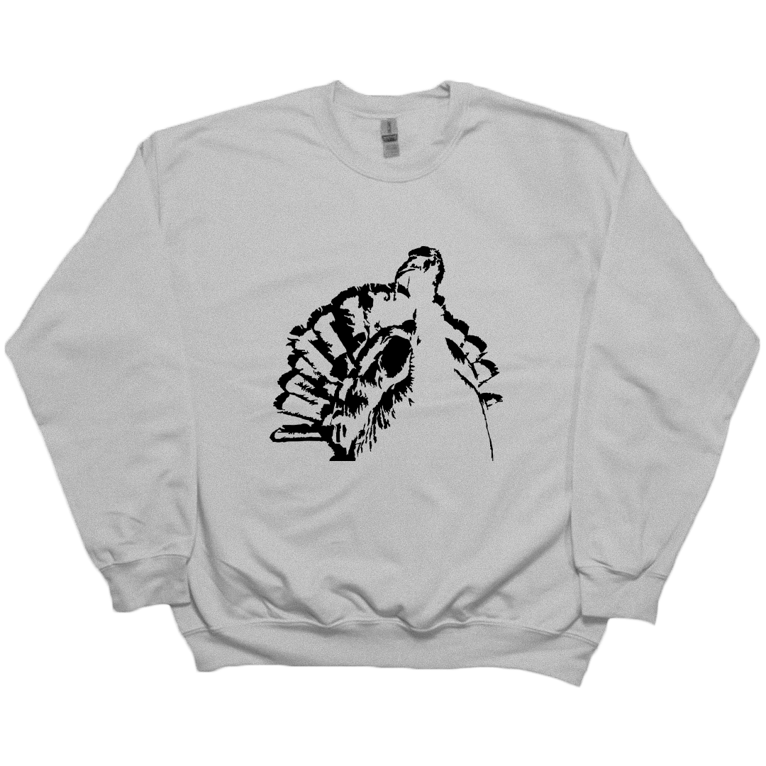 Turkey Contour Adult Crew Neck Sweatshirt - Muddy Boots Clothing - Crew Neck Sweatshirt